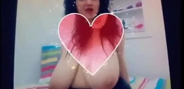  huge massive pov webcam boobs compilation